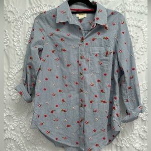 Maeve Button Down Floral Top